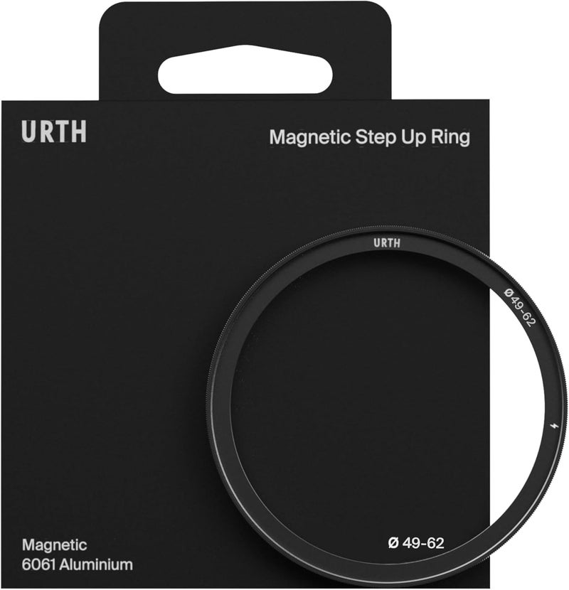 Urth 49-62mm Magnetic Step-Up Ring Lens Filter Adapter - Magnetically Attach 62mm Filters to 49mm Camera Lenses - Image 1